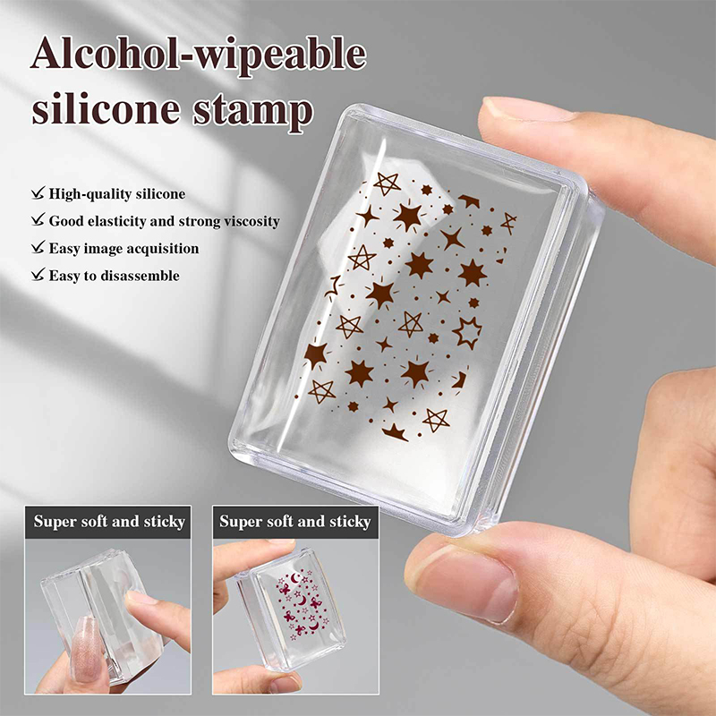 Nail Art Stamping Kit - ネイルアートスタンピングプレートキットフレンチマニキュアデザインプレートスタンプポリッシュステンシルテンプレートシールスタンパースクレーパーアクセサリーツール