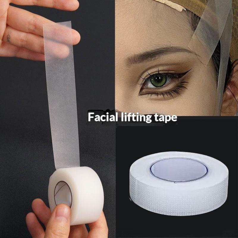 Beauty For Makeup - 1ロール8m PEフェイシャルテープ プロフェッショナルリフト コスプレメイクアップテープ 通気性のある美容メイクアップツール Vラインフェイスリフトテープ。