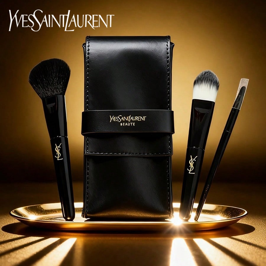 Ysl Beauty Makeup - YSL モデル 3 ピース エッセンシャル統合メイクアップ ブラシ