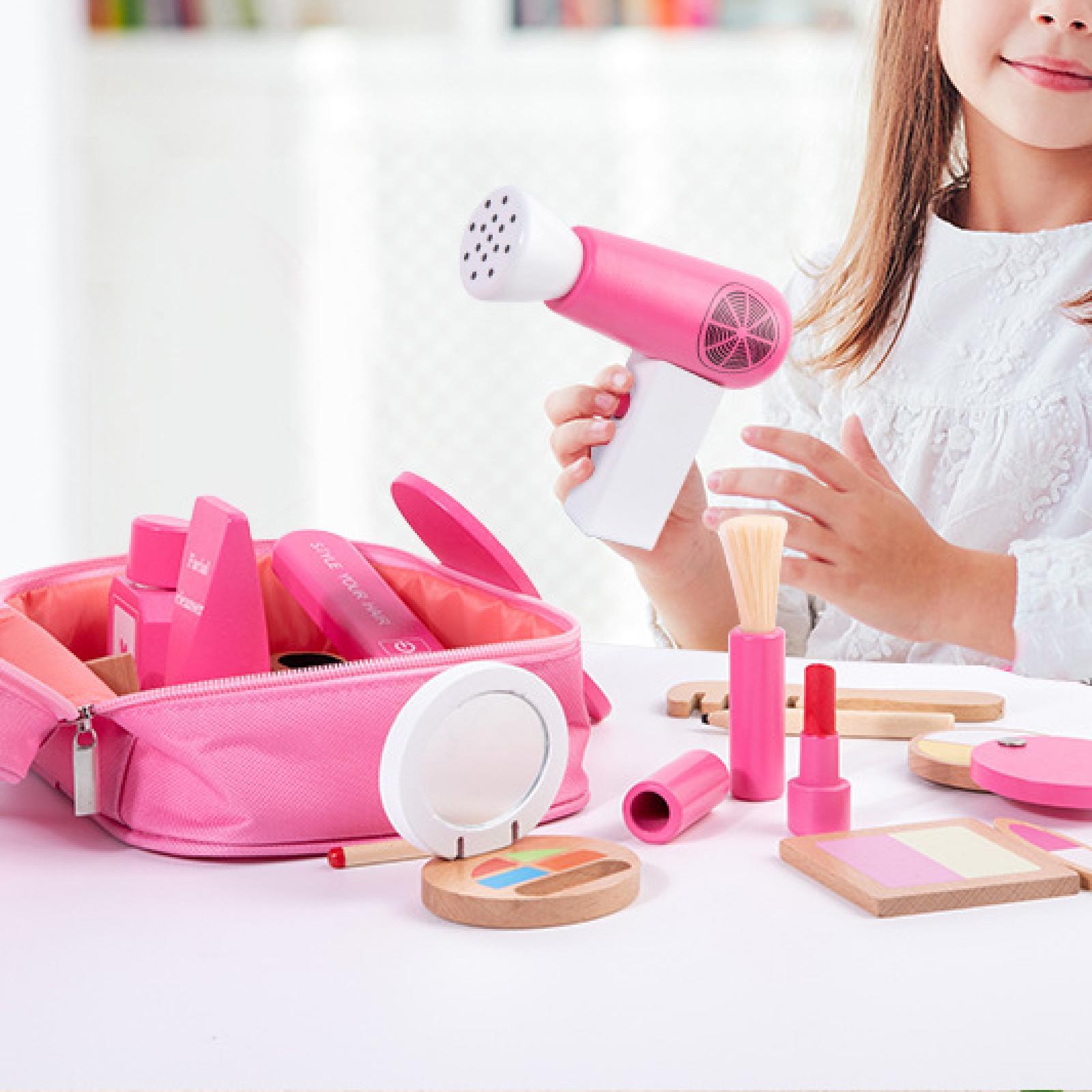 Beauty Makeup Set For Kids - キッズごっこ遊びブラシプレイメイクアップビューティーセット 女の子用 対象年齢 3-6歳 子供