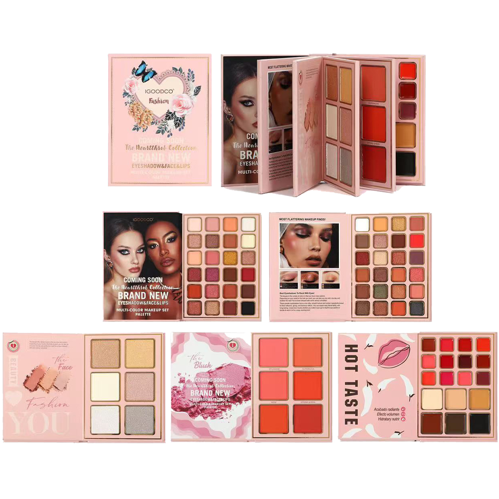 Beauty Makeup Book - 78色グリッターアイシャドウパレット マット防水ブックイッシュアイシャドウパレットコレクション ブラッシュオールインワンマルチカラーメイクアップ