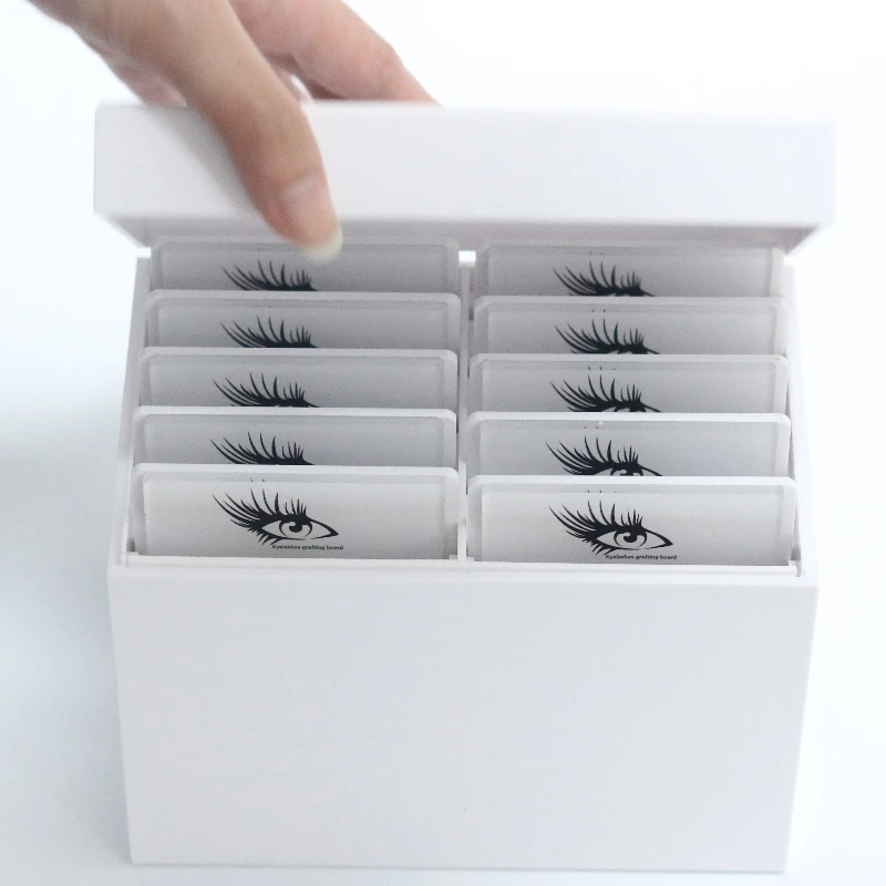 Beauty Makeup Organizer - ビューティーサロン 10層アクリル製まつげエクステ収納ボックス ラッシュタイルパレットボックス まつげボックス包装 卸売まつげ用品