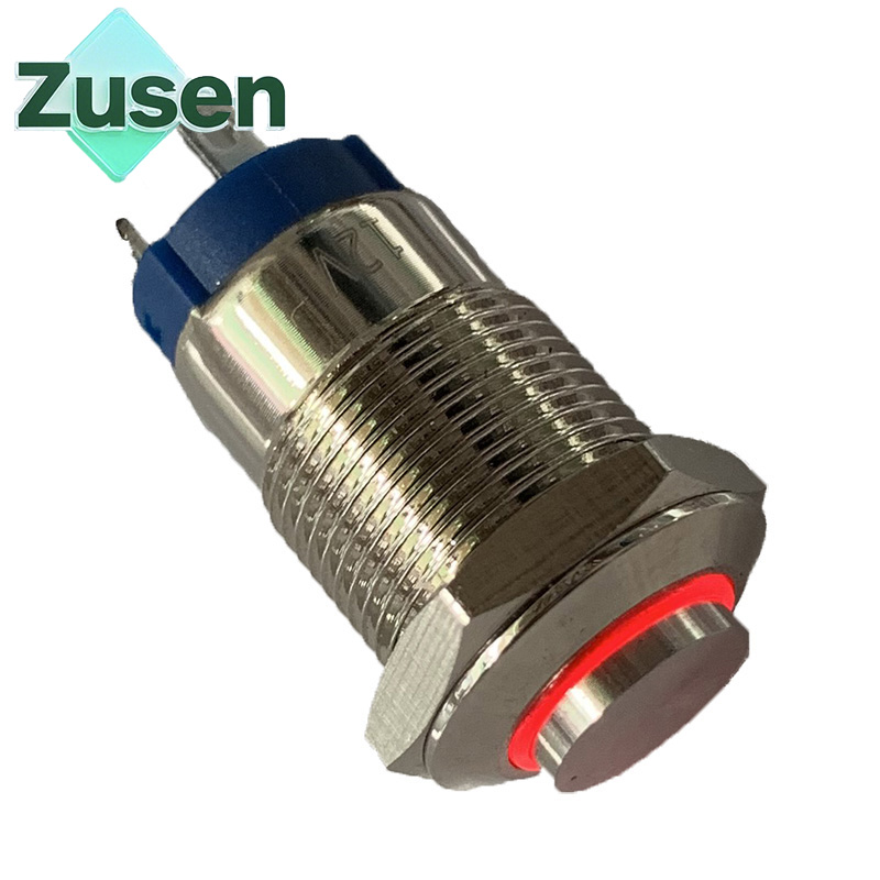 Led Ring Light - Zusen 12 ミリメートル金属ハイヘッドプッシュボタンスイッチラッチ/モメンタリリング Led ライト IP65