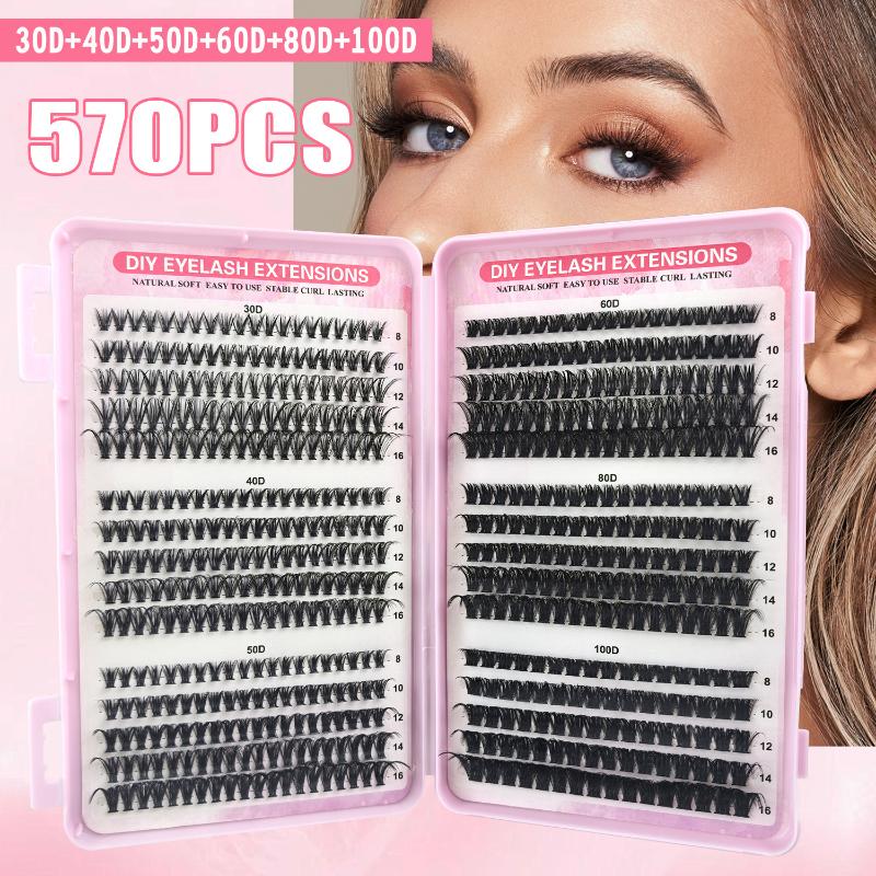 Beauty Makeup Book - 個別まつげエクステ 570本入り 30D 40D 50D 60D