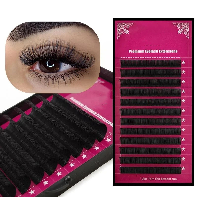 Beauty - Makeup - Eyes - 【M】まつげエクステ シングルミックスサイズ ミンクまつげ プレミアムボリュームまつげ タリー ナチュラルふわふわつけまつげ