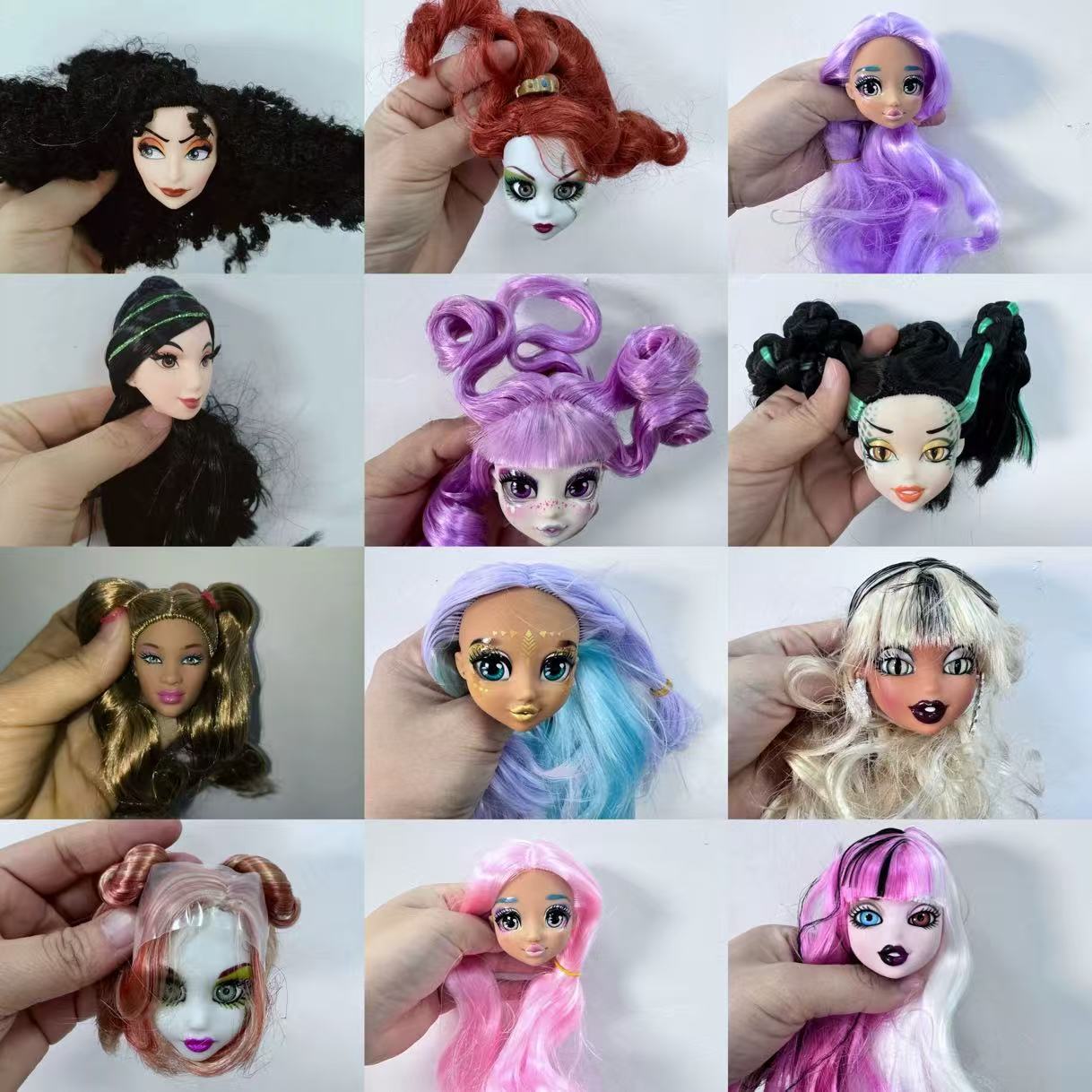 Beauty Y Makeup - 美しい Bratzdoll メイクアップ人形 bratzillaz 女の子はかわいい人形の頭を愛していますプラスチックヘッド