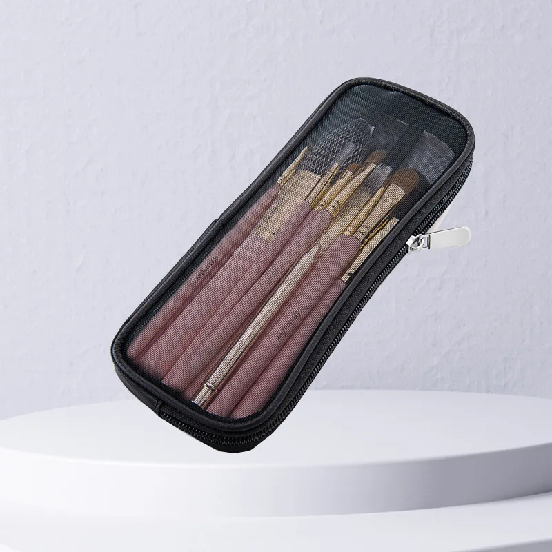 Beauty Makeup Organizer - 化粧ブラシトラベルケース化粧品トイレタリーバッグオーガナイザー男性女性美容ツールメッシュ Dopp キットポーチ洗浄収納アクセサリー