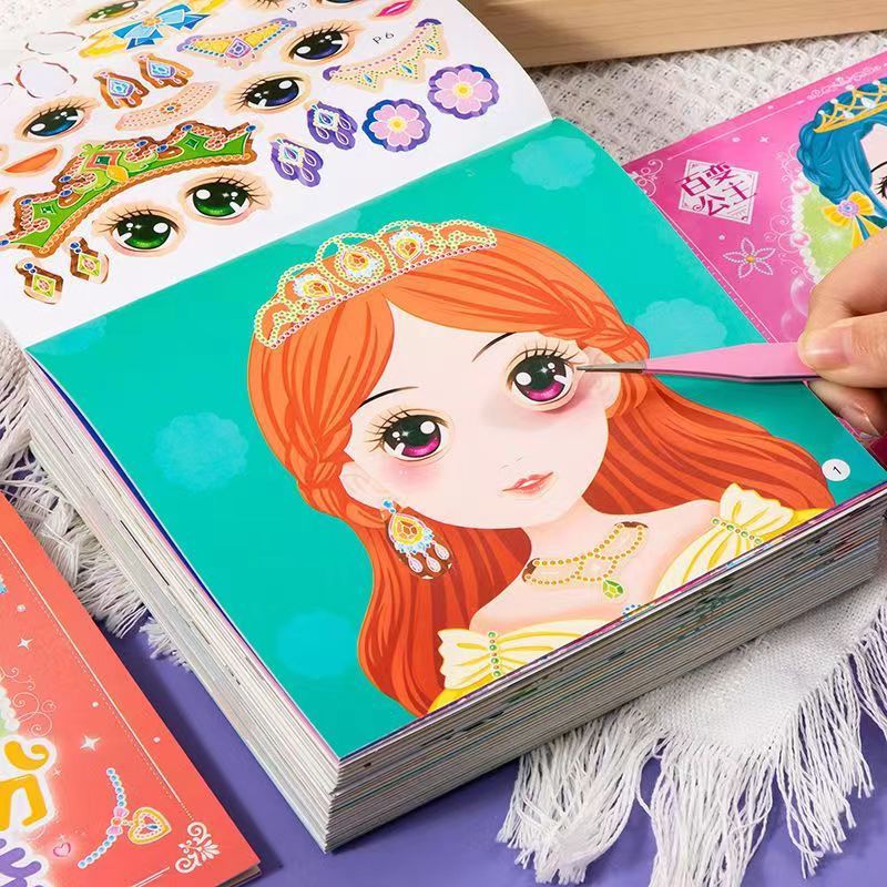 プリンセスドレスアップステッカーブックおもちゃ、女の子と子供 - Beauty Makeup Book のレビューと価格