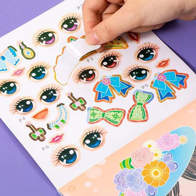 プリンセスドレスアップステッカーブックおもちゃ、女の子と子供 - Beauty Makeup Book のレビューと価格