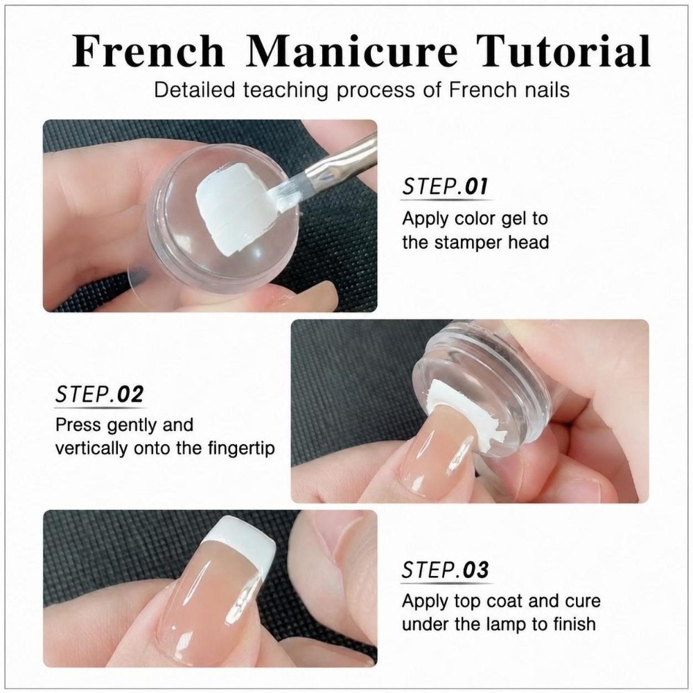 多用途シリコンネイルアートスタンパー クリアステンシルテンプ - Nail Art Stamping Kit のレビューと価格