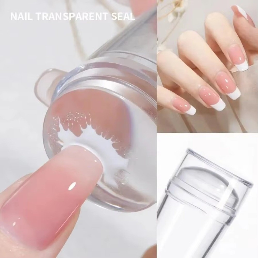 多用途シリコンネイルアートスタンパー クリアステンシルテンプ - Nail Art Stamping Kit のレビューと価格