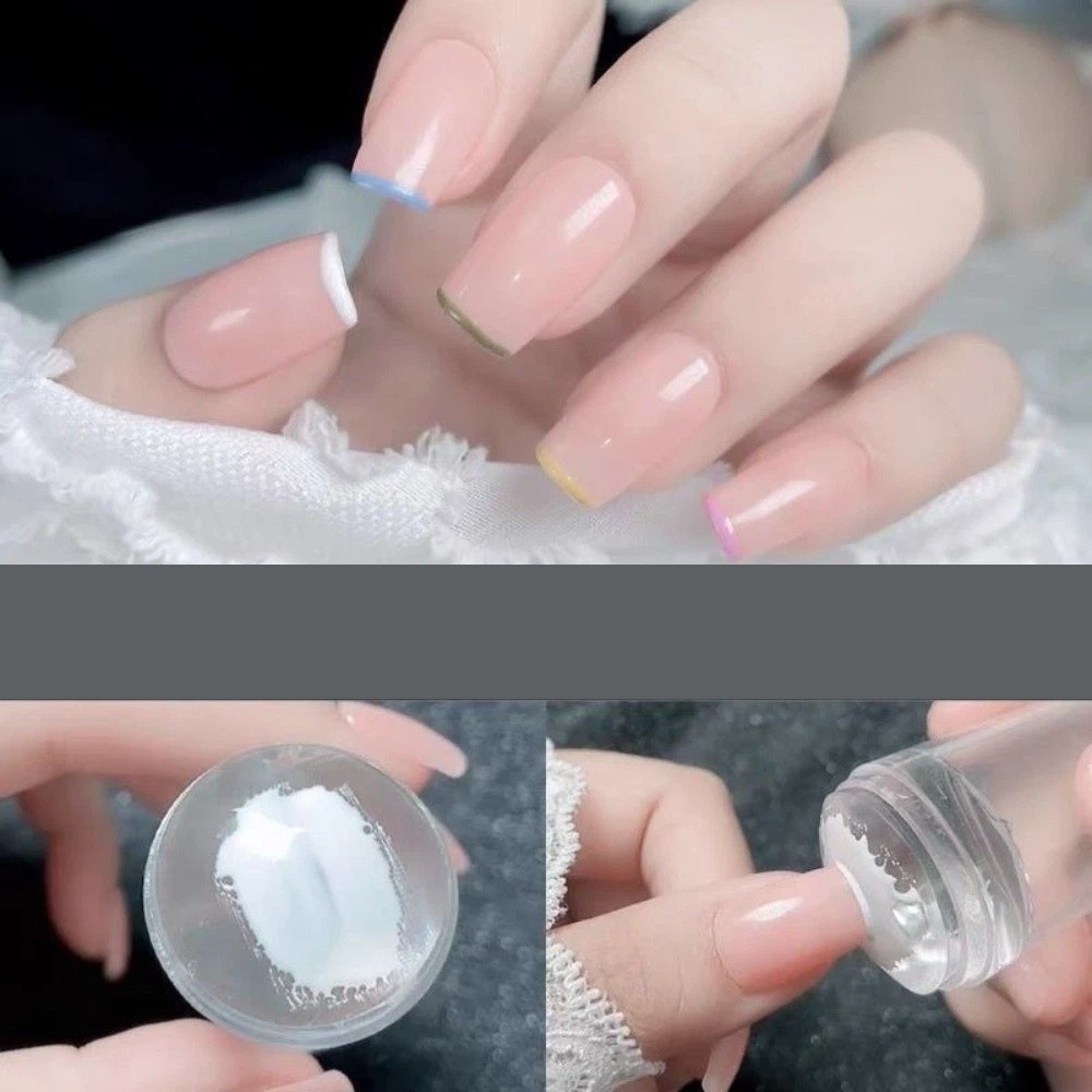 多用途シリコンネイルアートスタンパー クリアステンシルテンプ - Nail Art Stamping Kit のレビューと価格