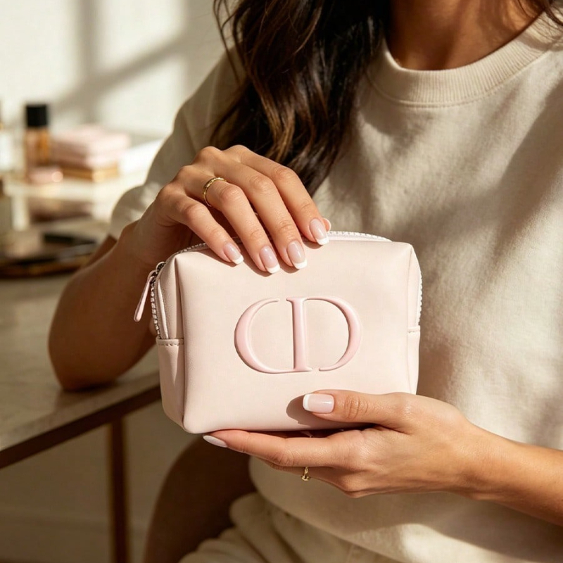 ディオールバッグ プレミアムファブリック ピンクの化粧品バッ - Beauty Makeup Dior のレビューと価格