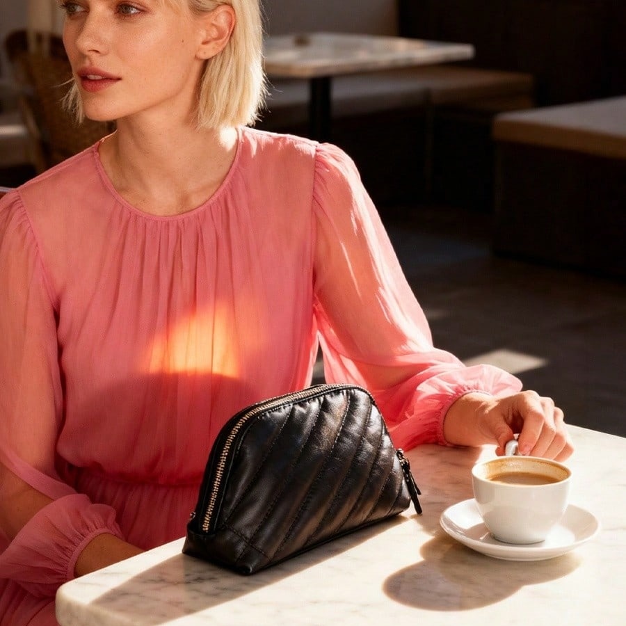 YSL限定版ブラックダブルジッパーコスメティックバッグミニポ - Ysl Beauty Makeup のレビューと価格