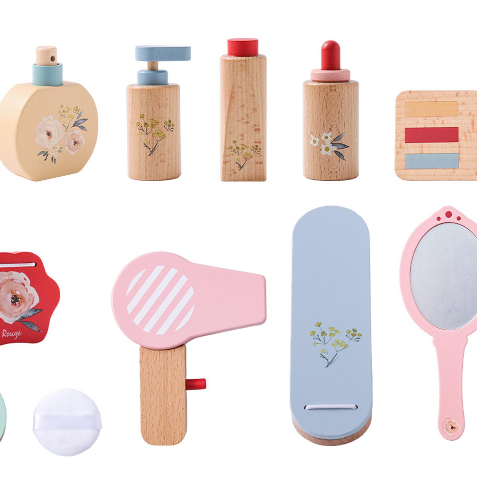 ごっこ遊び、メイクアップビューティーセット、木製メイクアップ - Beauty Makeup Set For Kids のレビューと価格