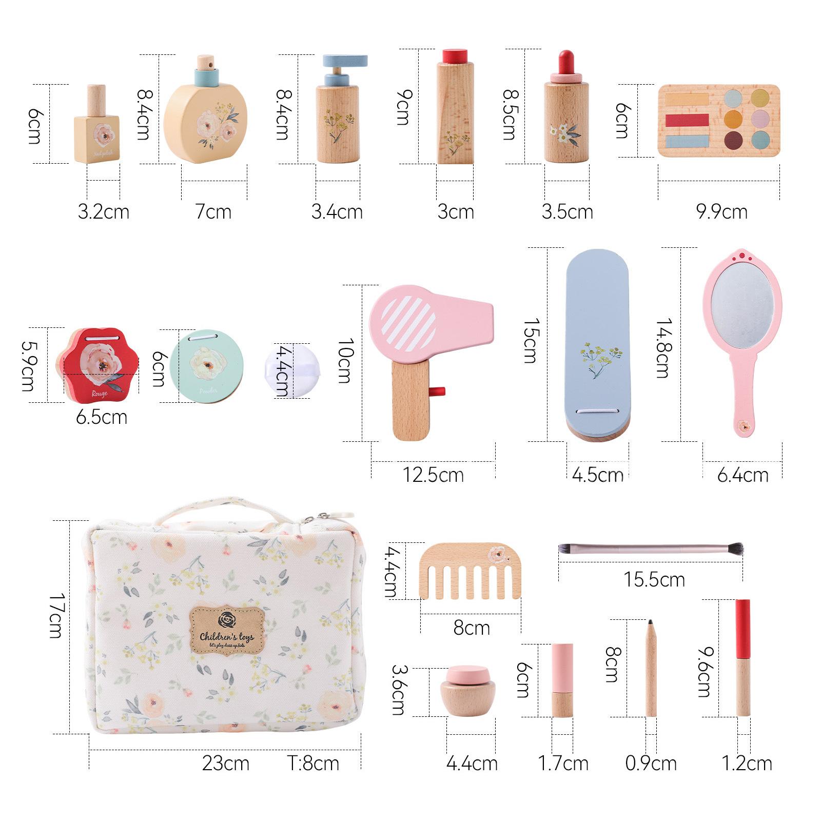 ごっこ遊び、メイクアップビューティーセット、木製メイクアップ - Beauty Makeup Set For Kids のレビューと価格