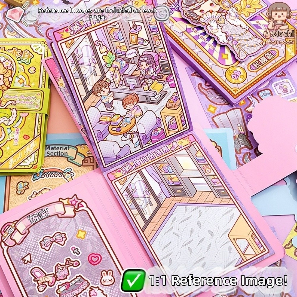 28枚入り漫画着せ替えステッカー 静かなブック キャビン立体 - Beauty Makeup Book のレビューと価格