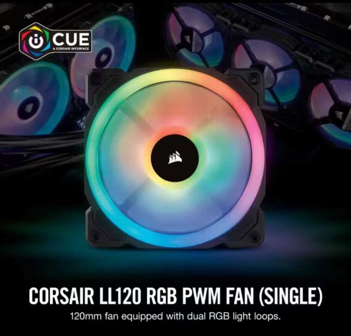 CORSAIR LL120 RGB 120mm デュアルライ - Led Ring Light のレビューと価格