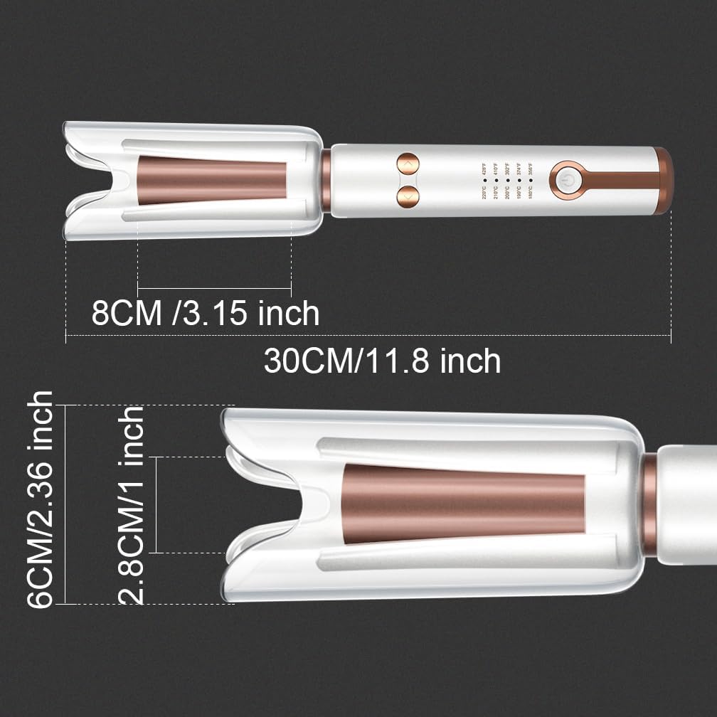 自動回転カーリングアイロン-ビーチウェーブカーリングワンド、 - Hair Curling Wand のレビューと価格