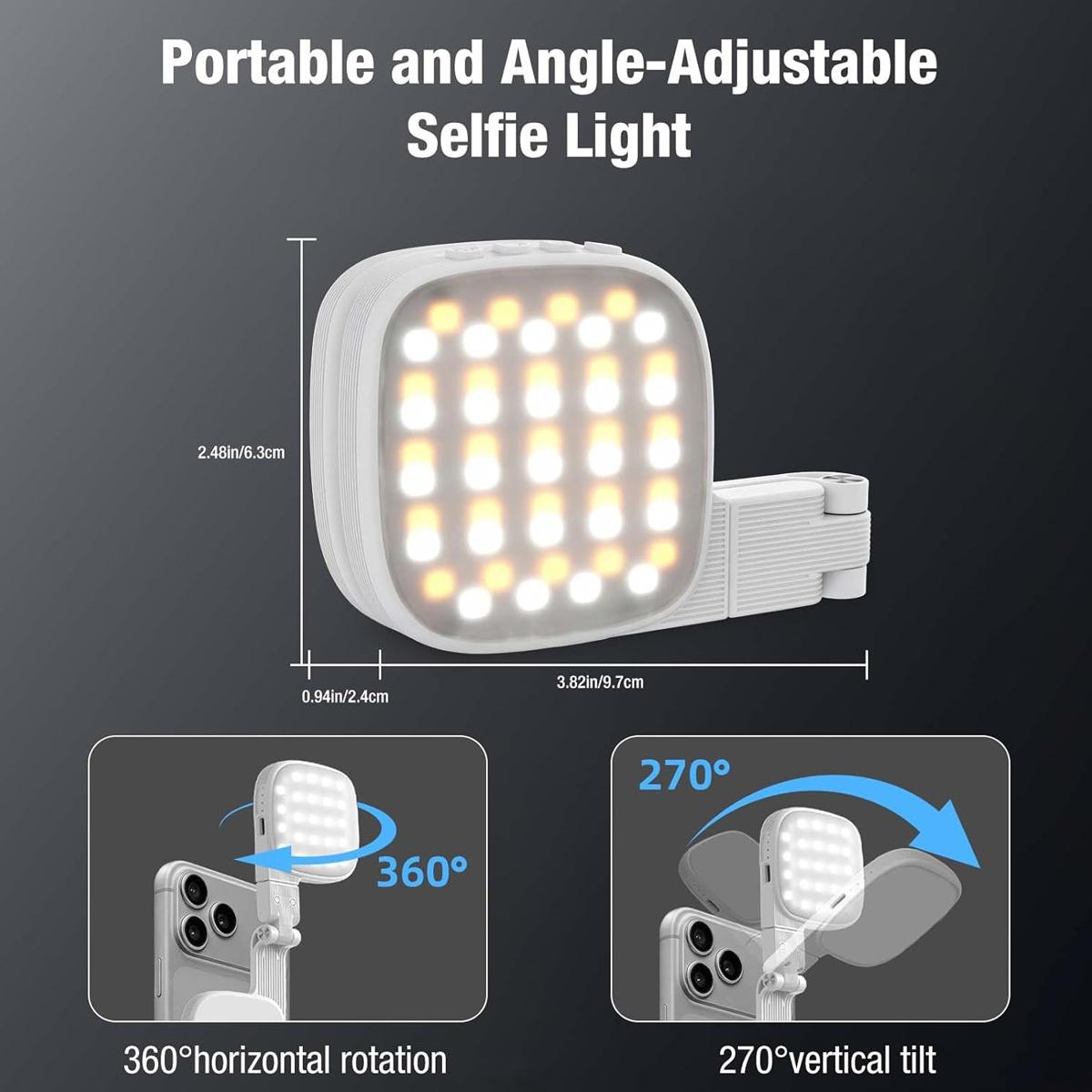 折りたたみ式調光補正ランプワイヤレスポータブルコンパクトマウ - Led Ring Light のレビューと価格