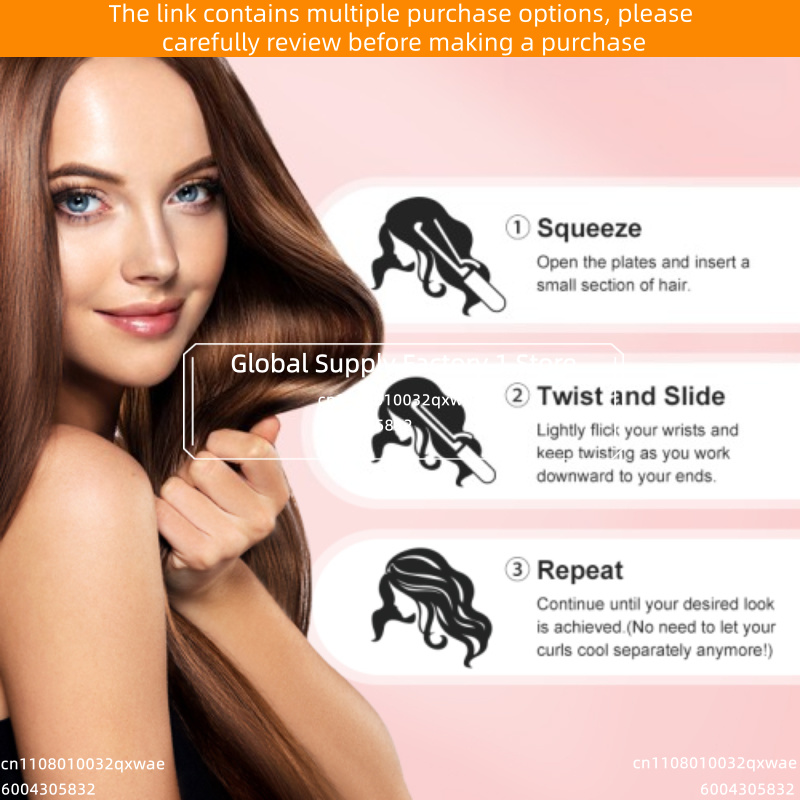 P-118 2 in 1 ヘアストレートナー カーラー ウェ - Hair Curling Wand のレビューと価格