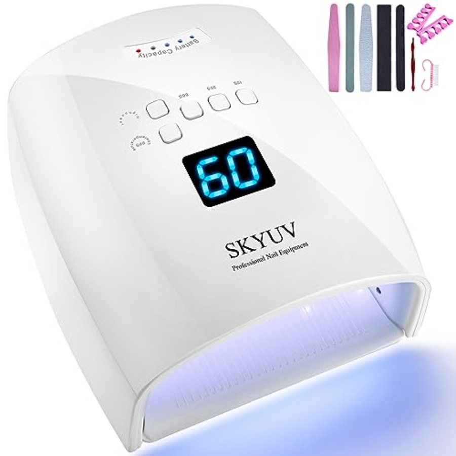 充電式高速乾燥UV LEDネイルランプ、LEDネイルドライヤ - Gel Nail Polish のレビューと価格