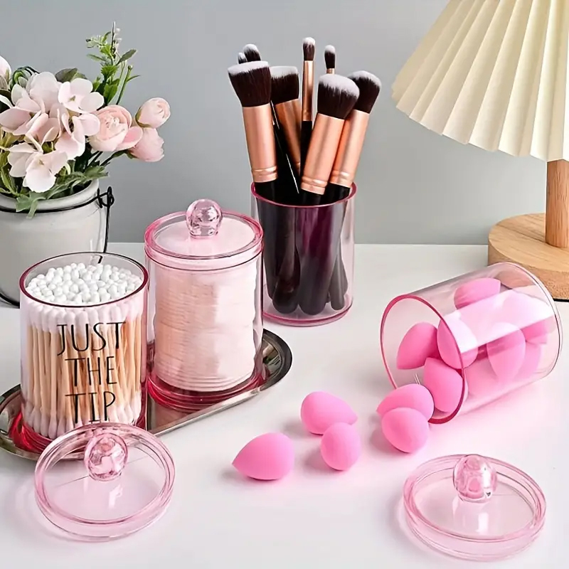 綿棒収納ボックス,透明,ポータブル,化粧品オーガナイザー,防 - Beauty Makeup Organizer のレビューと価格
