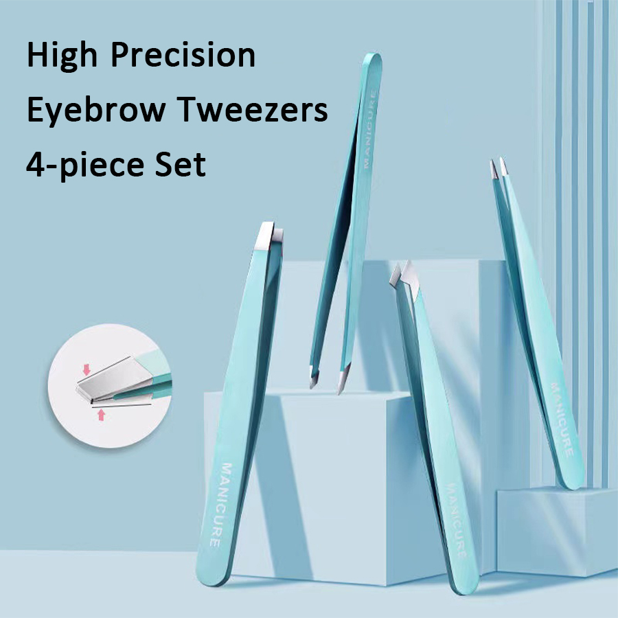 4 個カラフルな眉毛ピンセット髪の美しさ細い毛プラーステンレ - Beauty - Makeup - Eyes のレビューと価格