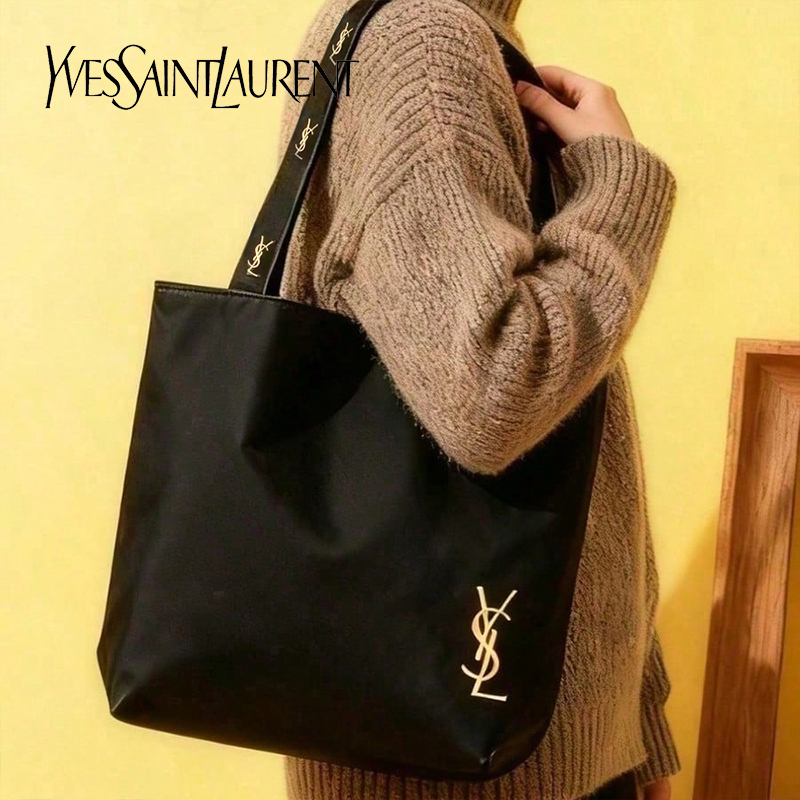 YSL サンローラン ブラックキャンバストートショルダーバッ - Ysl Beauty Makeup のレビューと価格