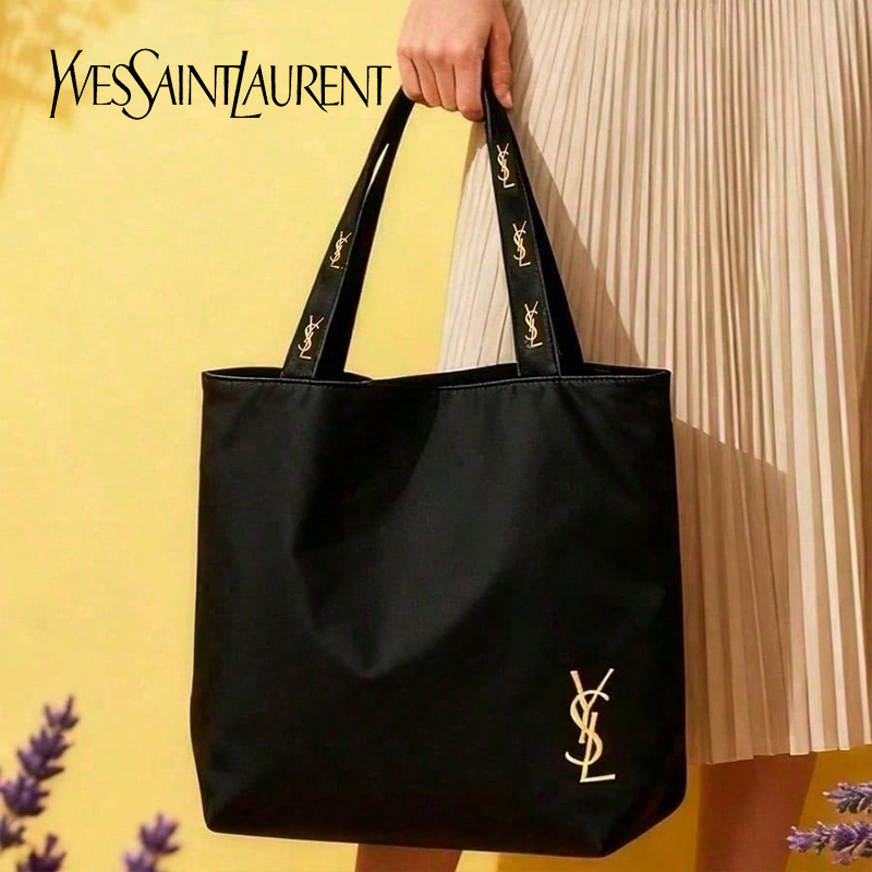 YSL サンローラン ブラックキャンバストートショルダーバッ - Ysl Beauty Makeup のレビューと価格