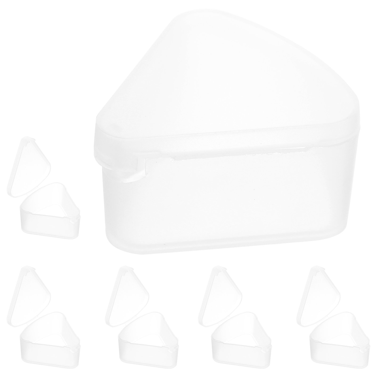 6 個の三角形パウダーパフケース省スペースメイクアップスポン - Beauty Makeup Organizer のレビューと価格