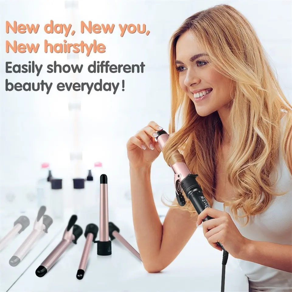 プロ仕様 サロン用 ヘアカーラー 速乾スタイリング ロール  - Hair Curling Wand のレビューと価格