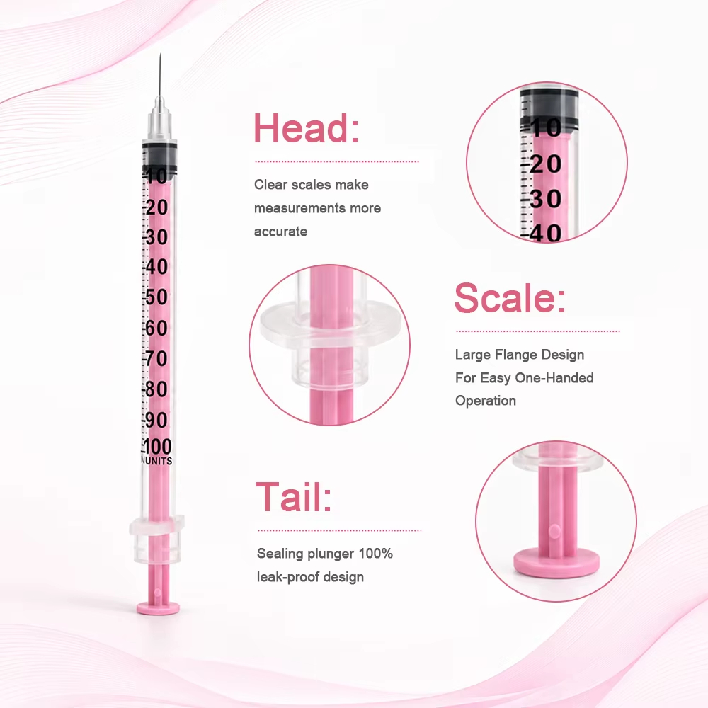 100本入り/箱 美容用1mlピンクインスリン注射器 30G - Beauty Makeup Organizer のレビューと価格