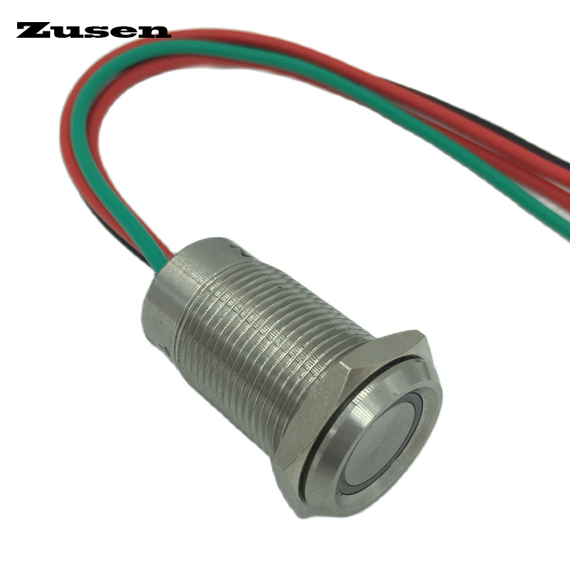 Zusen 19mm タッチスイッチ 配線付き 6-24V  - Led Ring Light のレビューと価格
