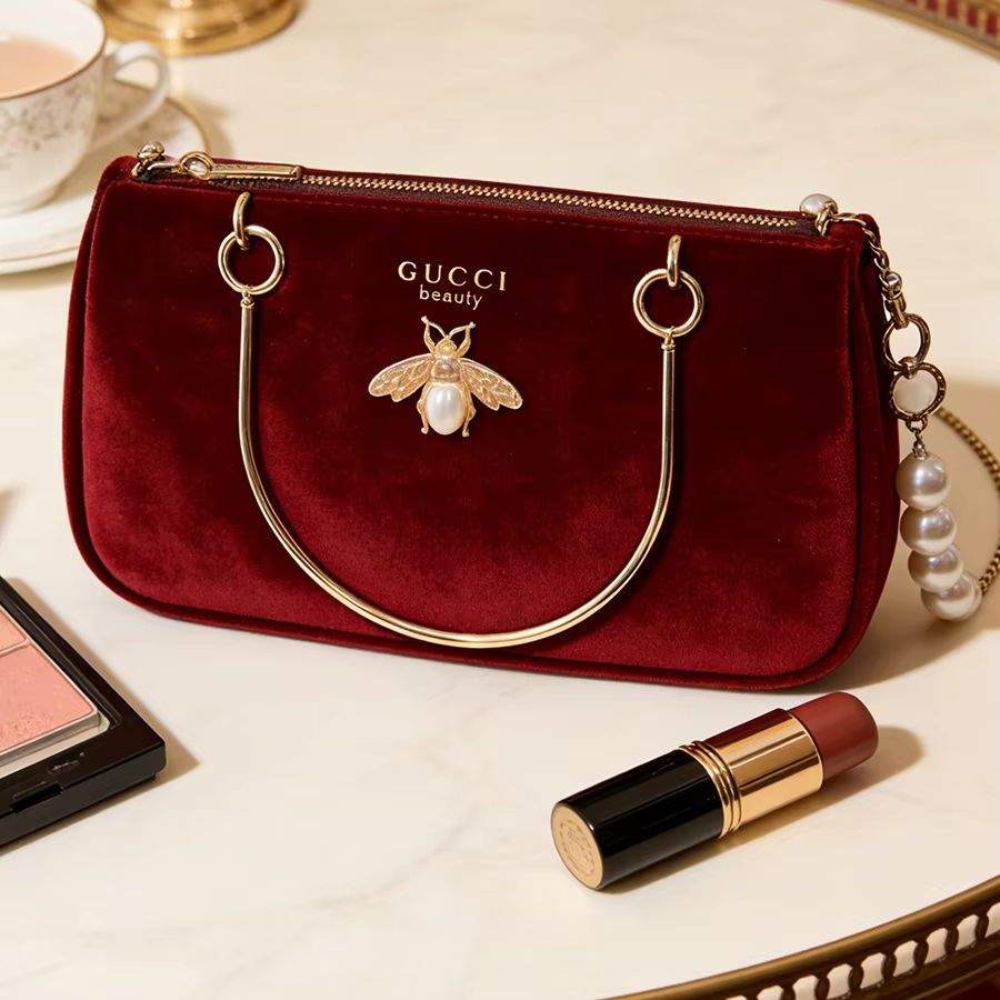グッチの女性用バッグ ミディアムサイズ ワインレッド ベルベ - Ysl Beauty Makeup のレビューと価格