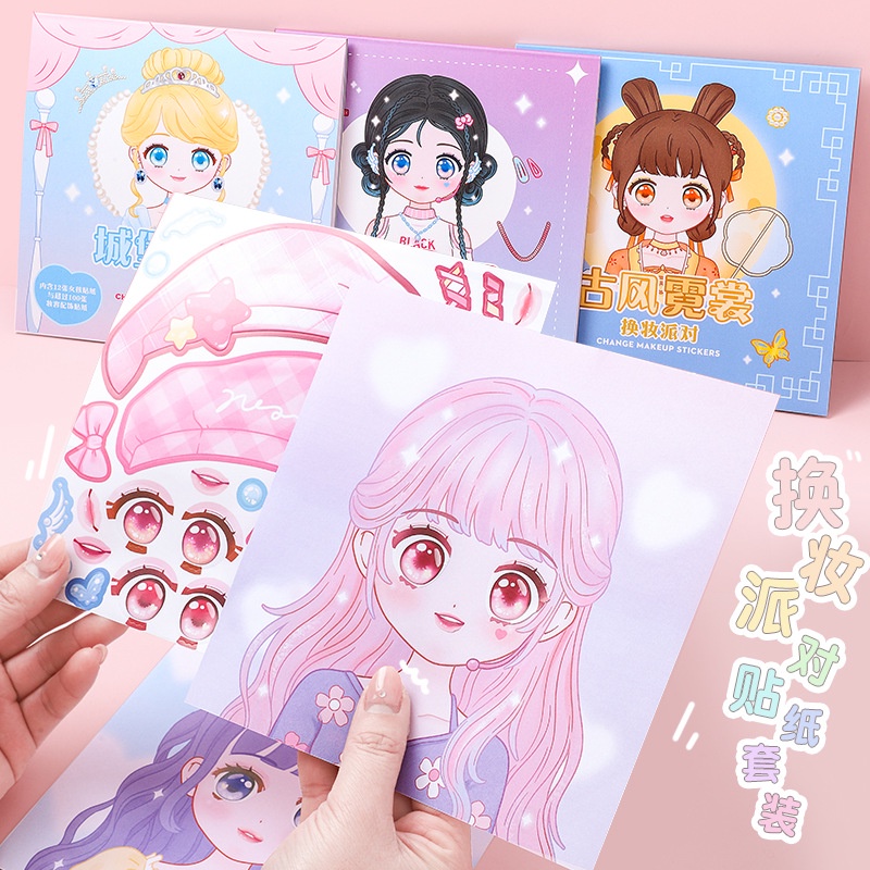 子供向けのメイクアップ,プリンセスデザインの子供向けステッカ - Beauty Makeup Book のレビューと価格