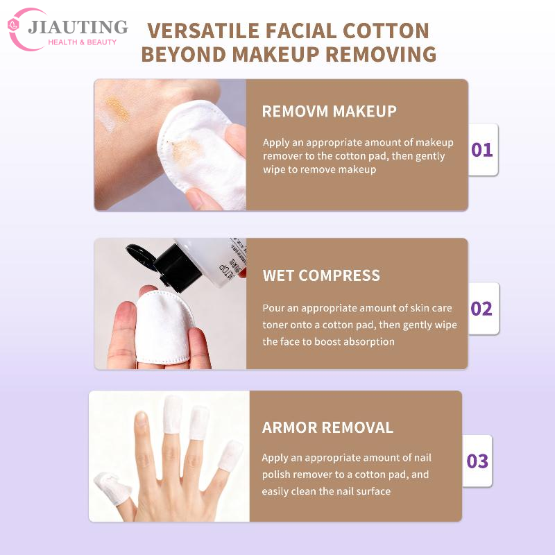 使い捨てメイクアップコットンパッド 100/120 個ソフト - Beauty Makeup Remover のレビューと価格