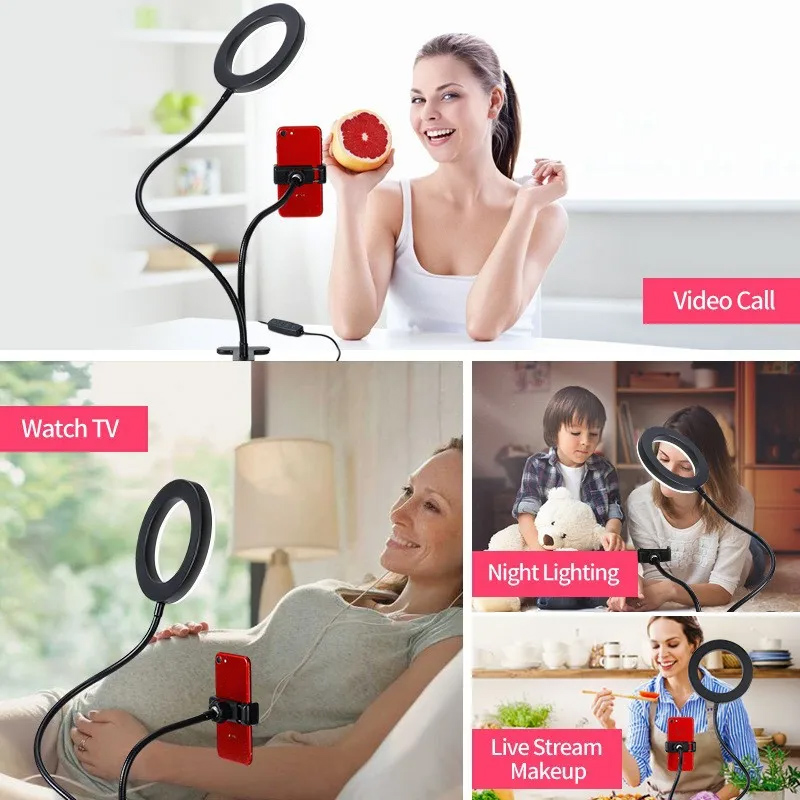 デュアルライト LED リングフィルライト 柔軟な USB  - Led Ring Light のレビューと価格