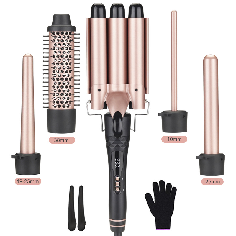 5 in 1交換式カーリングアイロン カールワンド カーリン - Hair Curling Wand のレビューと価格