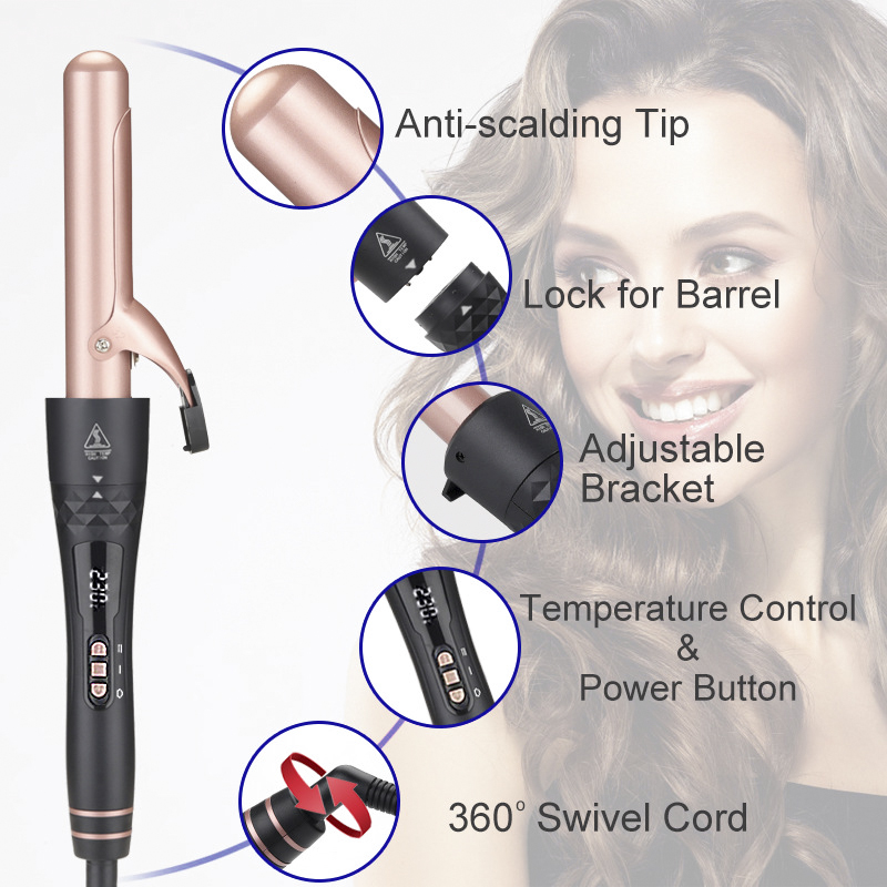 5 in 1交換式カーリングアイロン カールワンド カーリン - Hair Curling Wand のレビューと価格