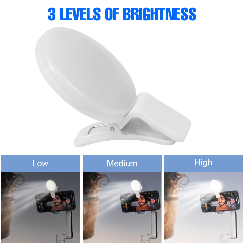 携帯用クリップ式セルフィーリングライト モバイルフォン用補助 - Led Ring Light のレビューと価格