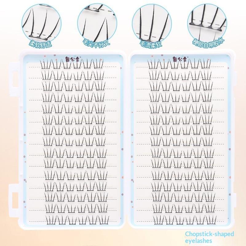 DIYまつげエクステクラスター30列マンガスタイルまつげグル - Beauty Makeup Book のレビューと価格