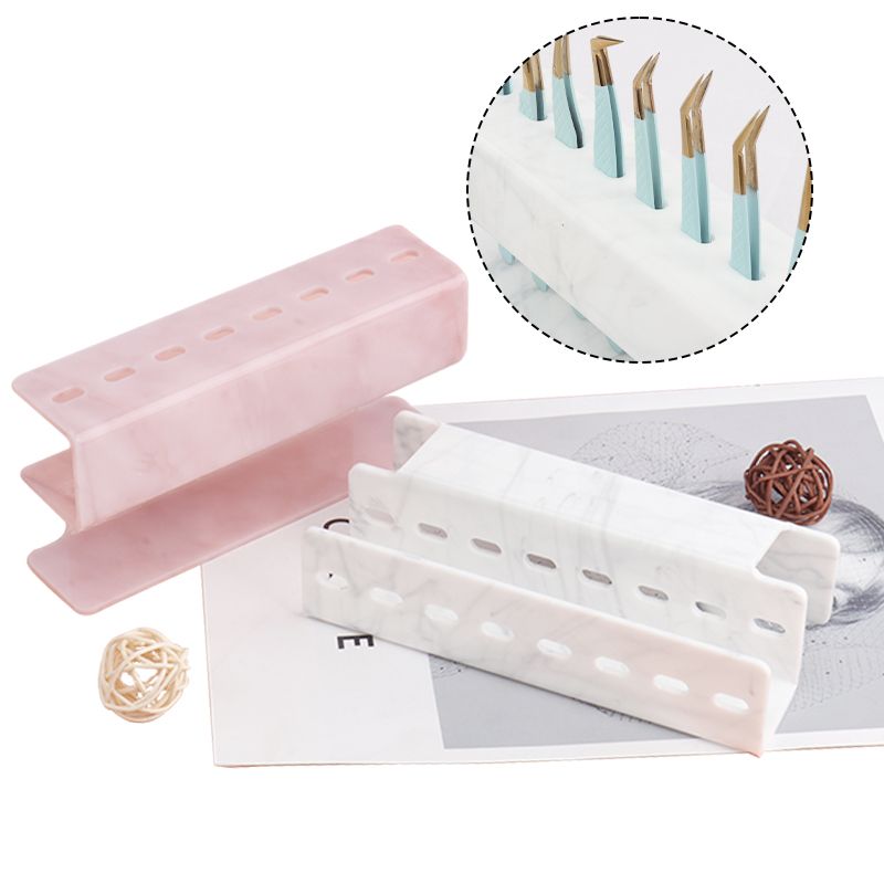 8穴ピンセットディスプレイスタンドまつげエクステンションピン - Beauty Makeup Organizer のレビューと価格