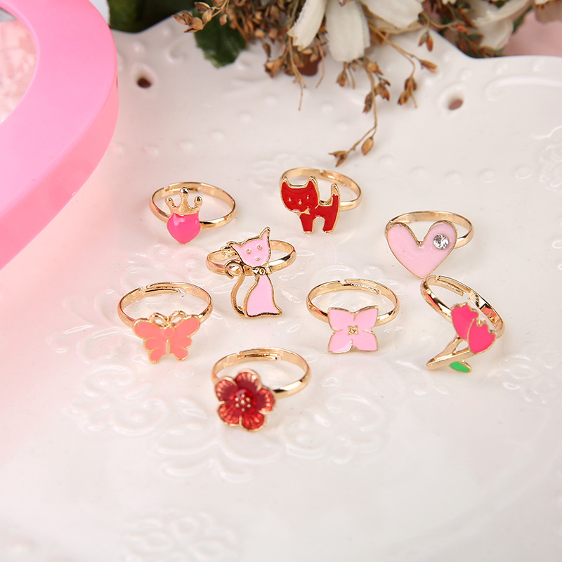 10/20 個子供かわいいリング調節可能なごっこ遊びメイクお - Beauty Y Makeup のレビューと価格