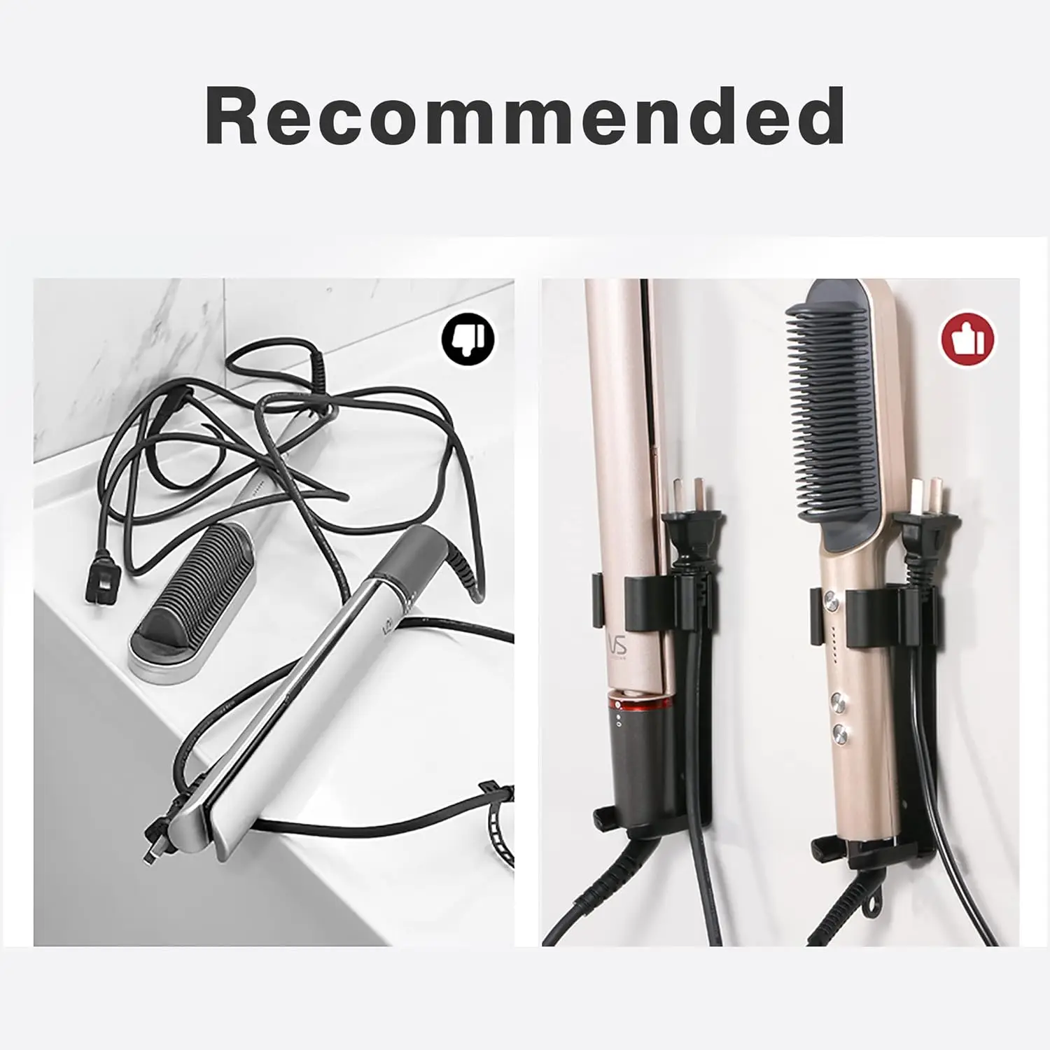ダイソンエアラップスタイラーヘアカーリング用壁掛けホルダー、 - Hair Curling Wand のレビューと価格