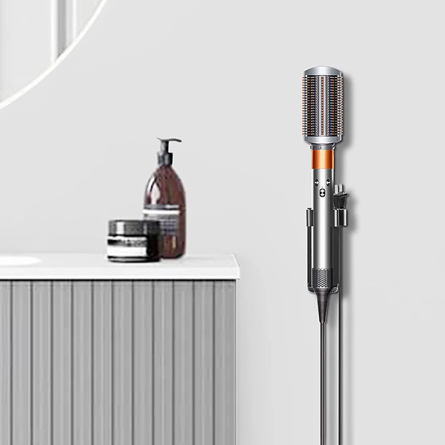 ダイソンエアラップスタイラーヘアカーリング用壁掛けホルダー、 - Hair Curling Wand のレビューと価格