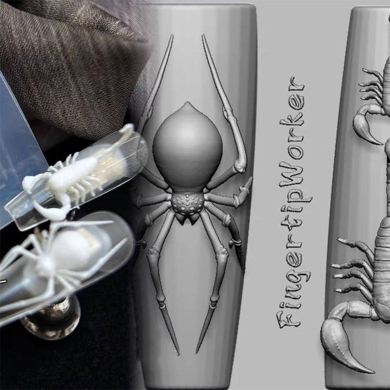 3D スパイダーサソリシリコーンネイルモールド DIY ダー - Nail Art Stamping Kit のレビューと価格