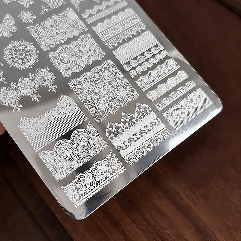 9*15 センチメートル 3D レース蝶ネイルアートスタンピ - Nail Art Stamping Kit のレビューと価格