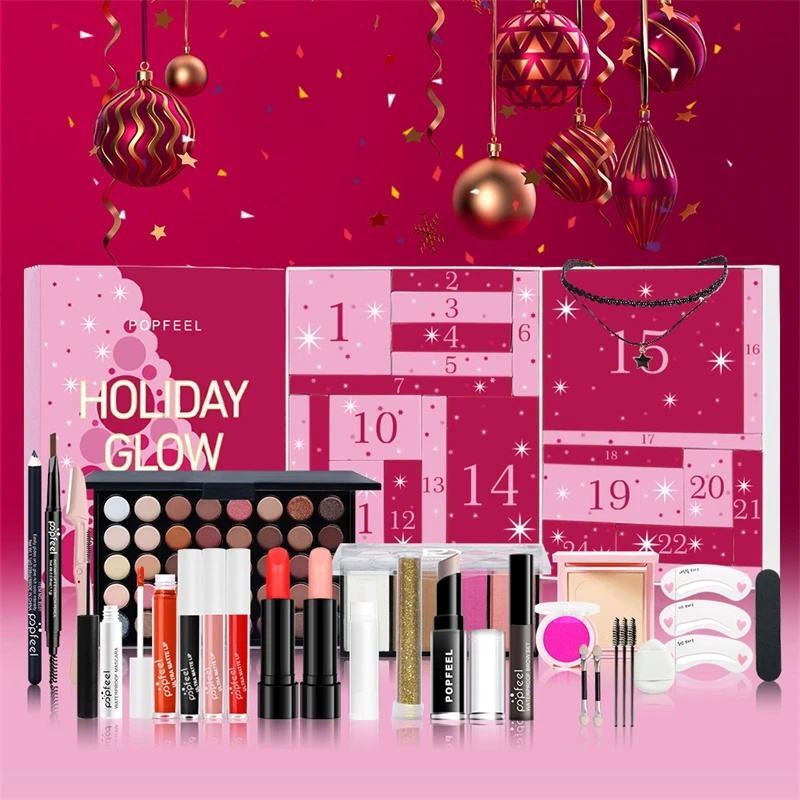 クリスマスカウントダウンメイクアップセット 口紅 アイシャド - Beauty Makeup Events のレビューと価格