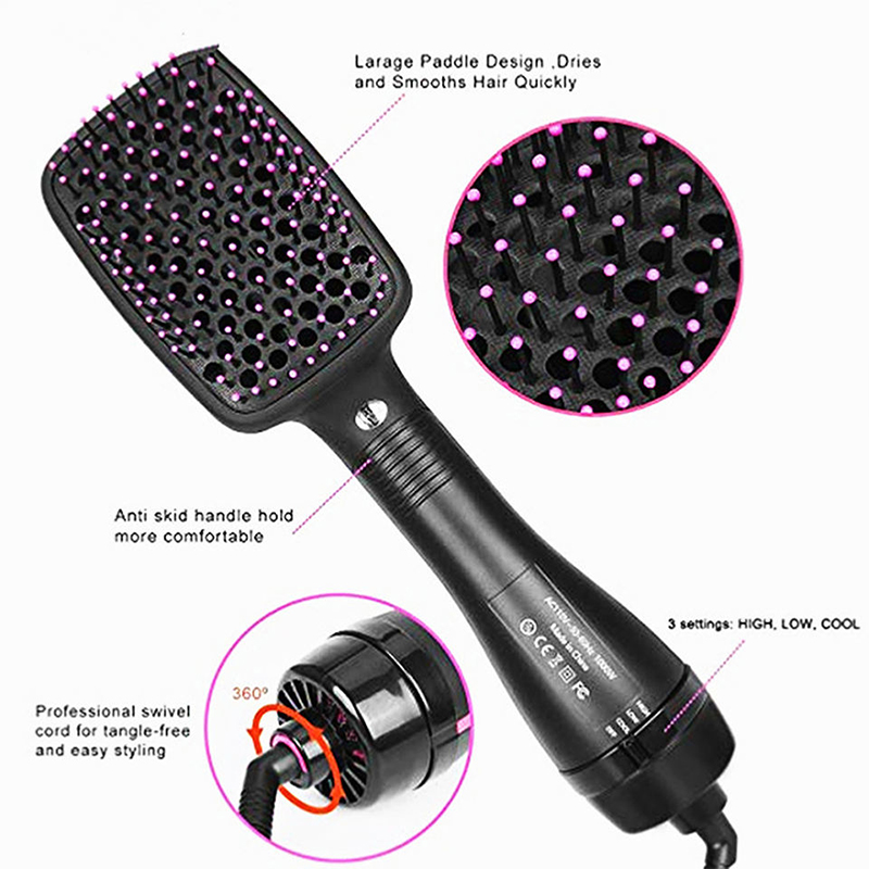 ホット販売ワンステップヘアコームマイナスイオンヘアドライヤー - Hair Curling Wand のレビューと価格